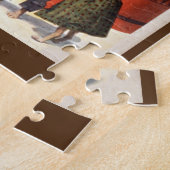 サーカスドッグヴィンテージイラストレーション ジグソーパズル (側面)