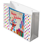 サーカスハッピーバースデー ラージペーパーバッグ (正面アングル)