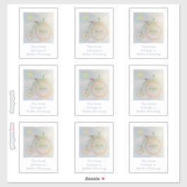 サーカスバイク蔵書票 シール