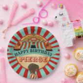 サーカスバースデーパーティハッピーバースデープレート ペーパープレート (パーティー)