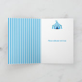 サーカスバースデーパーティーブルー カード (内部)