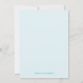 サーカスバースデーパーティー写真テンプレート 招待状 (裏面)