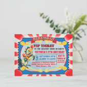 サーカスバースデーパーティーVIPチケット 招待状 (スタンド正面)