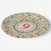 サーカスパターン ペーパープレート (アングル)