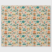 サーカスパターン ラッピングペーパー (フラット)