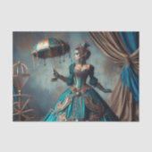 サーカスパフォーマーステームパンクヴィンテージレビクトリアンディ 薄葉紙 (正面)