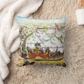 サーカスパレード-ヴィンテージのサーカスの芸術の枕 クッション (ブランケット)