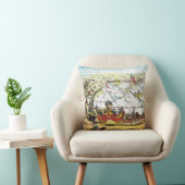 サーカスパレード-ヴィンテージのサーカスの芸術の枕 クッション (椅子)