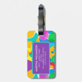サーカスパーソナライズされたカラー抽象芸術アートパターン ラゲッジタグ