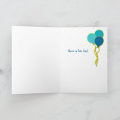 サーカスパーソナライズされた誕生日カード カード (内部)