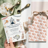 サーカスパーティーカーニバルテーマ1st誕生日 招待状