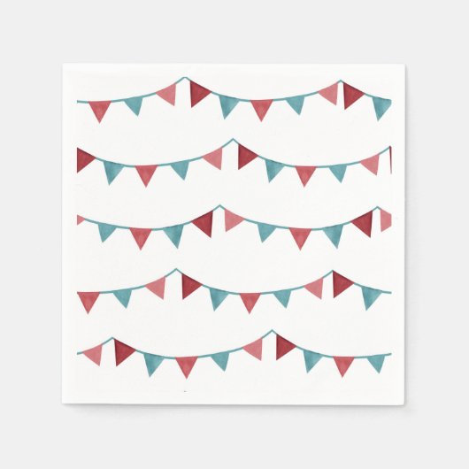 サーカスパーティーナプキンス |カーニバルナプキン スタンダードカクテルナプキン (正面)