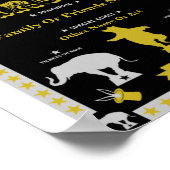 サーカスパーティーポスターとカード ポスター (角)