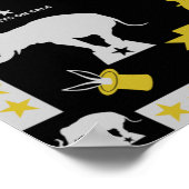 サーカスパーティーポスターとカード ポスター (角)