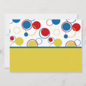 サーカスパーティー写真 招待状 (裏面)