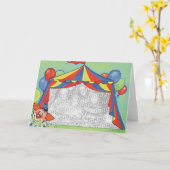 サーカスパーティー カード (黄色い花)