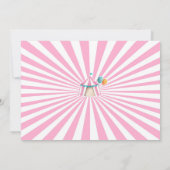 サーカスパーティー 動物 カーニバルパーティー 初めての誕生日 招待状 (裏面)