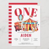 サーカスビクトップ1st誕生日 招待状 (正面/裏面)