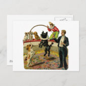 サーカスビクトリアンドッグ、トレーナーピエロ ポストカード (正面/裏面)