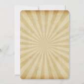 サーカスビッグトップカーニバルバースデーパーティ招待状 招待状 (裏面)