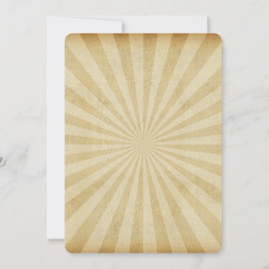 サーカスビッグトップカーニバルバースデーパーティ招待状 招待状 (裏面)