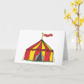 サーカスビッグトップテント カード (黄色い花)