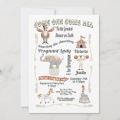 サーカスビッグトップベビーシャワー招待状 招待状 (正面)