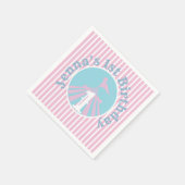 サーカスビッグトップ誕生日パーティー任意の年齢少女 スタンダードカクテルナプキン (角)