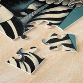 サーカスピエロウーマンと黒猫 ジグソーパズル (側面)