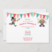 サーカスピエロカラフルカーニバル、子どものプロ 招待状 (正面)