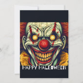 サーカスピエロハッピーハローウィンパーティの招待状 招待状 (裏面)