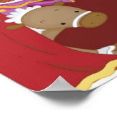 サーカスピエロベビーキッズルームウォールネームプリント ポスター (角)