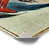 サーカスピエロヴィンテージアート ポスター (角)