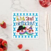 サーカスピエロ2nd誕生日紙ナプキンス スタンダードカクテルナプキン (インサイチュ)