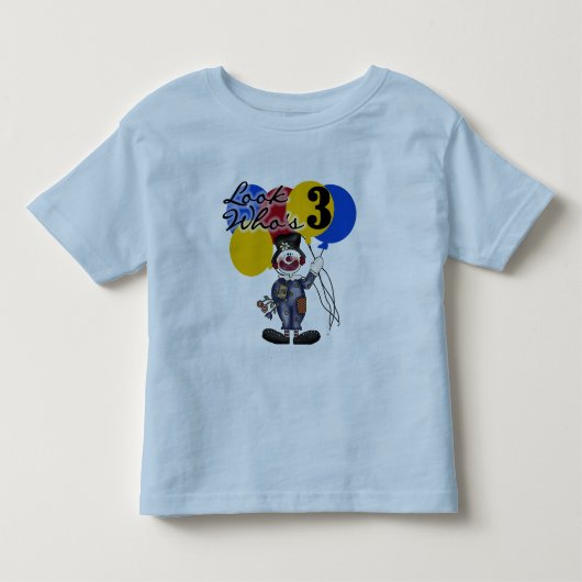 サーカスピエロ3rd誕生日Tシャツとギフト トドラーTシャツ (正面)