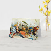 サーカスピエロ-ヴィンテージファインアート カード (黄色い花)