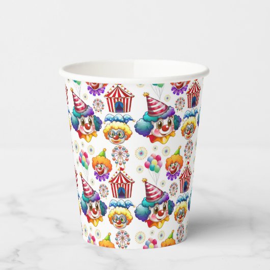 サーカスピエロ 紙コップ (左)
