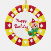 サーカスピエロwithスターズオーナメント セラミックオーナメント (正面)