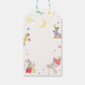 サーカスファンシーカーニバル動物ベビーシャワー ギフトタグ (裏面)
