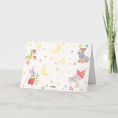 サーカスファンシーカーニバル動物ベビーシャワー サンキューカード (裏面)