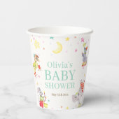 サーカスファンシーカーニバル動物ベビーシャワー 紙コップ (裏面)