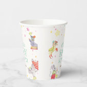 サーカスファンシーカーニバル動物ベビーシャワー 紙コップ (左)