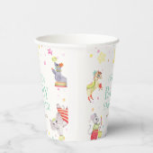 サーカスファンシーカーニバル動物ベビーシャワー 紙コップ (右)