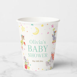 サーカスファンシーカーニバル動物ベビーシャワー 紙コップ