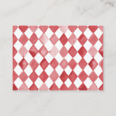 サーカスブックベビーカード |カーニバルのベビーシャワー エンクロージャーカード (裏面)