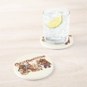 サーカスプラミテリーゾウアンティークアート コースター (側面)