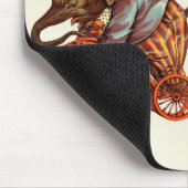 サーカスプラミテリーゾウアンティークアート マウスパッド (コーナー)