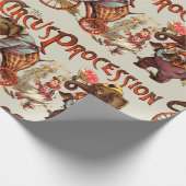 サーカスプラミテリーゾウアンティークアート ラッピングペーパー (角)