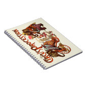 サーカスプラミテリーゾウアンティーク ノートブック (右側)