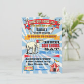 サーカスベイビーシャワーの招待状 招待状 (スタンド正面)